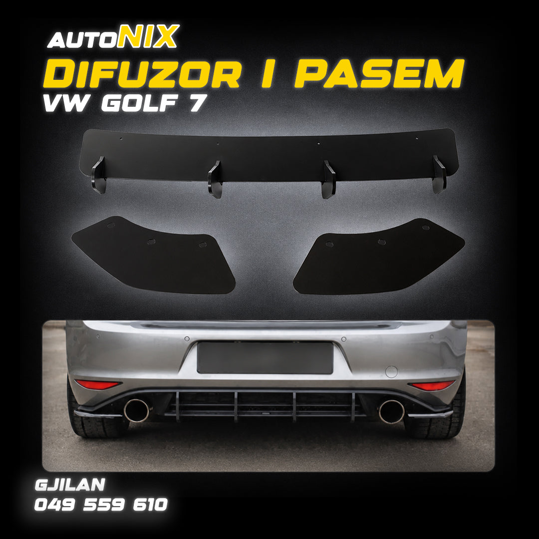 DIFUZOR I PASËM VW GOLF 7 GTI