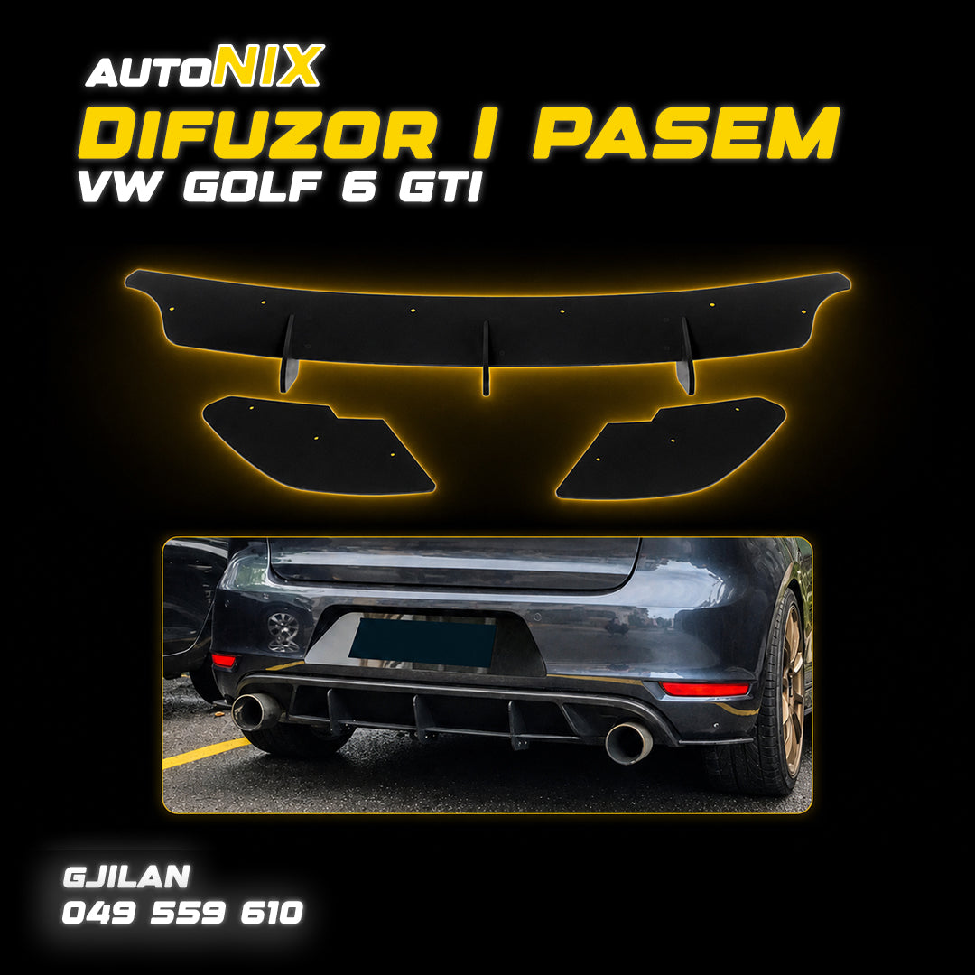 Difuzor i Pasëm për VW Golf 6 GTI | 2010–2013