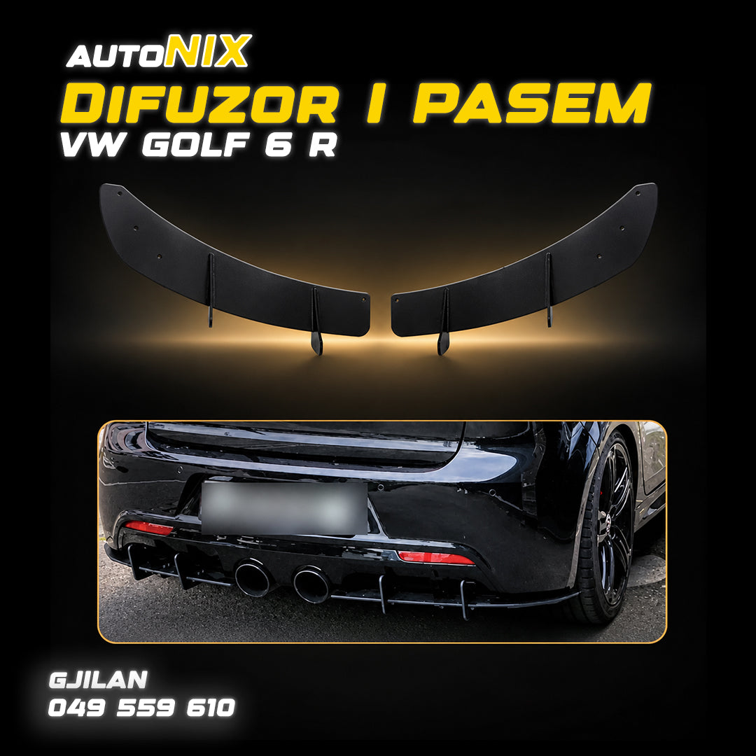 Difuzor i Pasëm për VW Golf 6 R