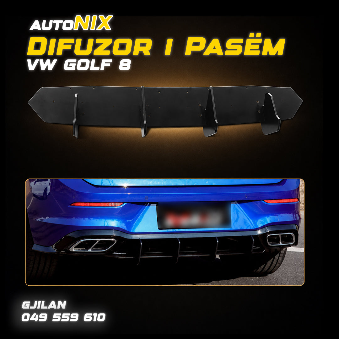 Difuzor i Pasëm VW Golf 8
