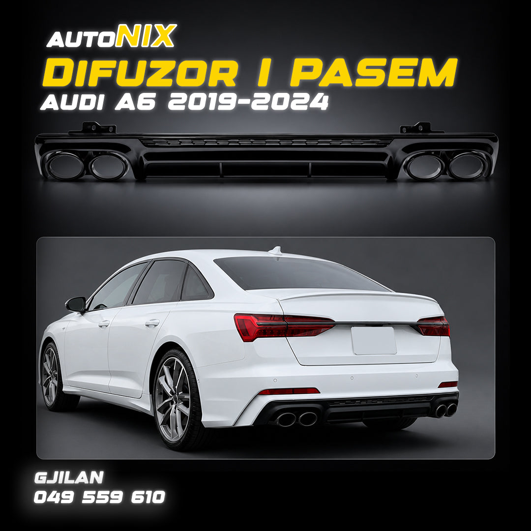 Difuzor i Pasëm për Audi A6 2019–2024