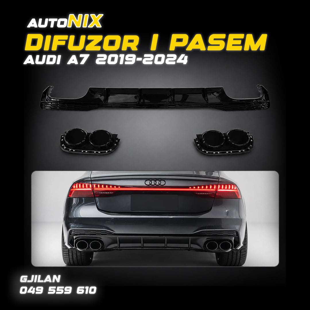Difuzor i Pasëm S7 për Audi A7 2019-2024