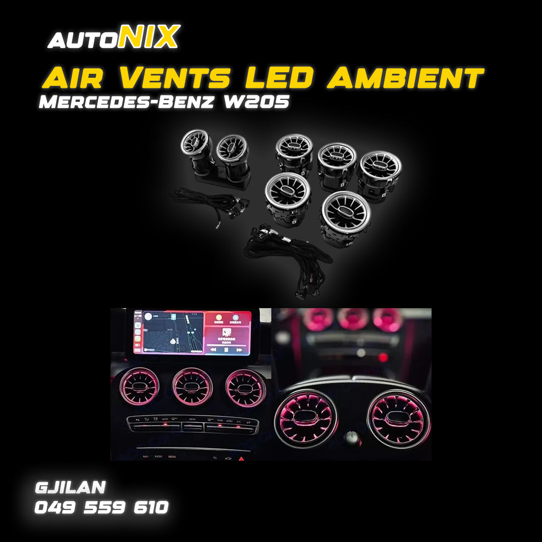 Air Vents LED Ambient për Mercedes-Benz C-Class W205