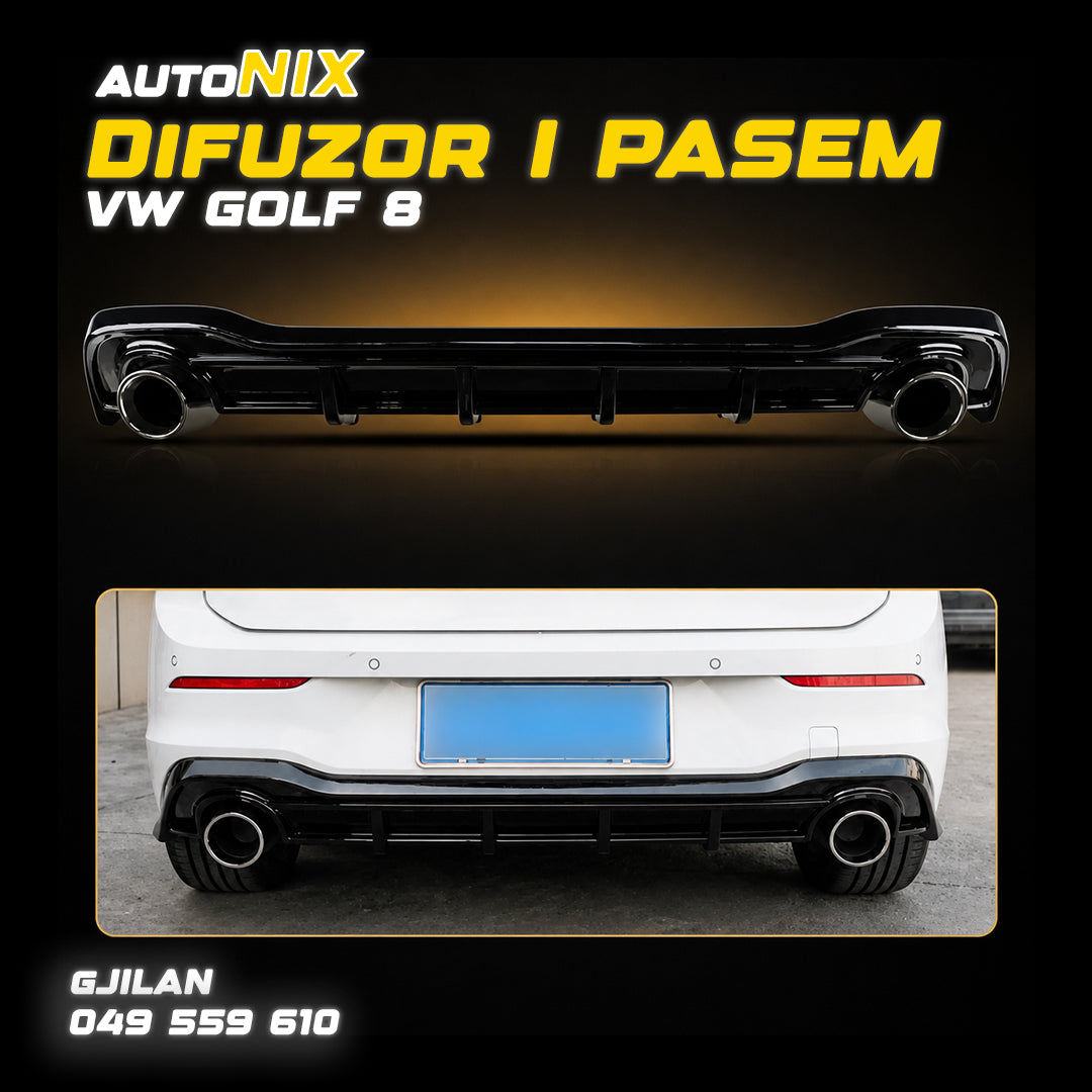Difuzor i Pasëm për VW Golf 8