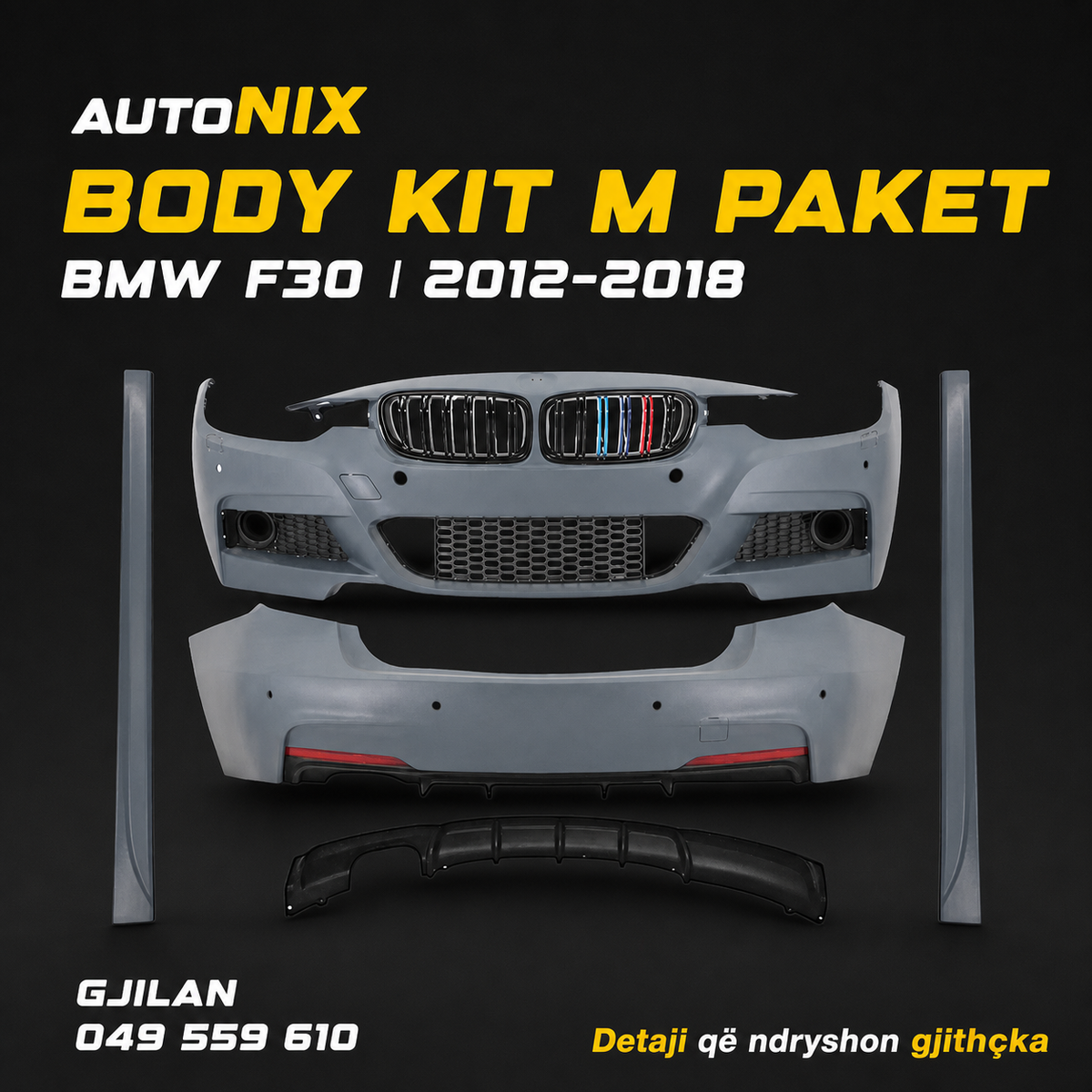 Body Kit M-Paket për BMW 3 Series F30 | 2012–2018