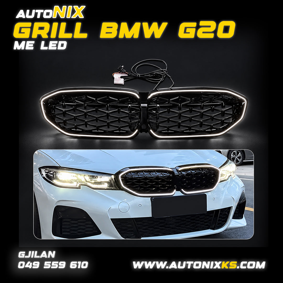 GRILË Diamond me LED për BMW Seria 3 G20 2018–2023
