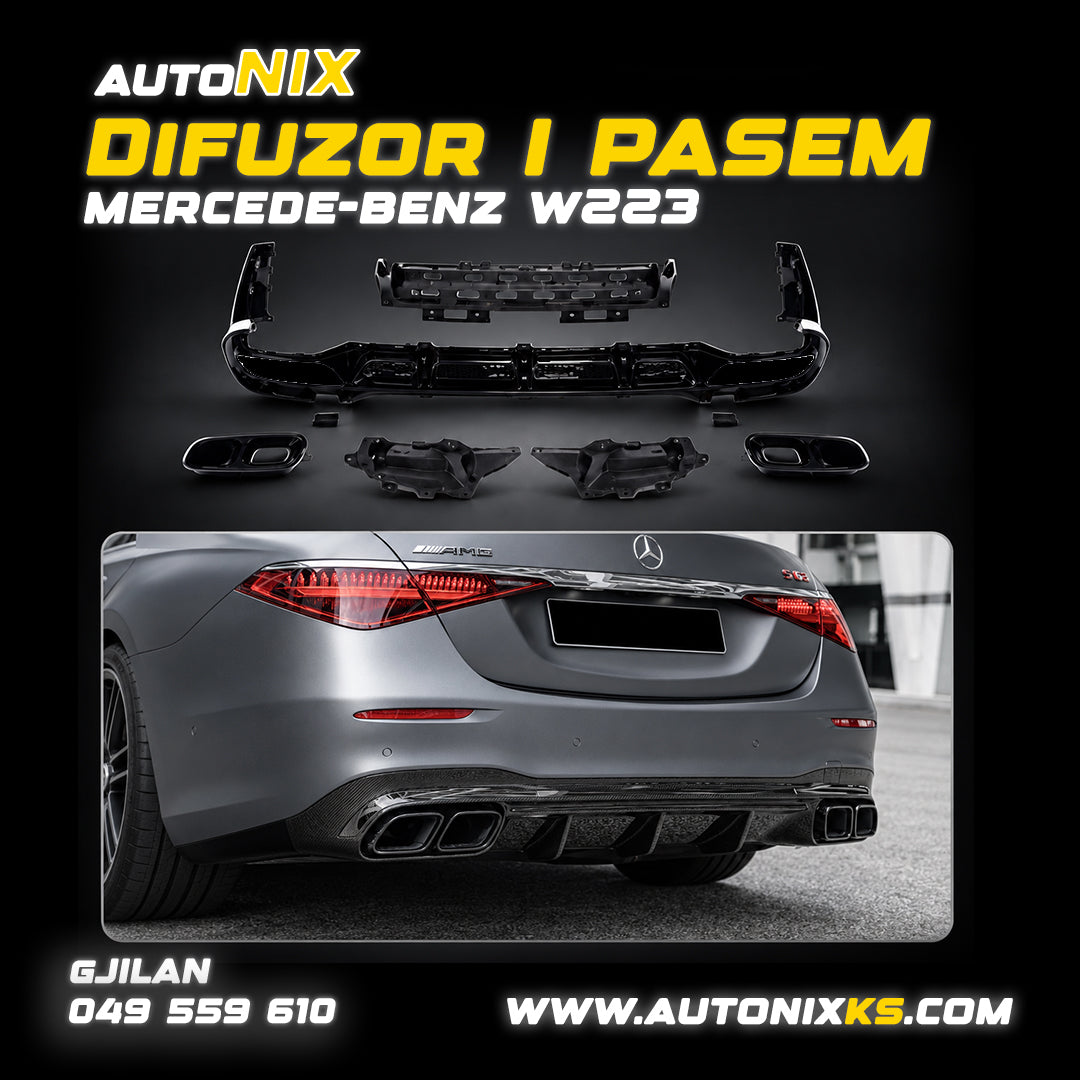 DIFUZOR I PASMË AMG për Mercedes-Benz S-Class W223 2021–2022